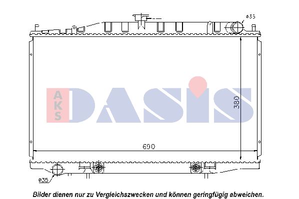 AKS DASIS Radiaator,mootorijahutus 070099N